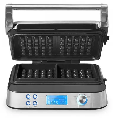 Produktbild von Gastroback Advanced Control, 2 Waffel(n), Rechteckig, Schwarz, Silber, 0,7 m, 1600 W, 220-240 V