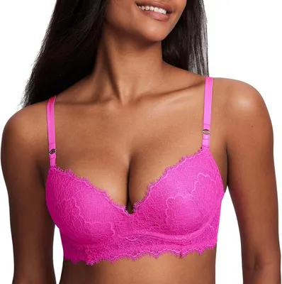 Productafbeelding van Push-up beha voor dames in felle fuchsia met verstelbare bandjes