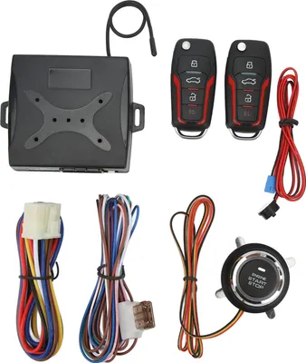 Obrázok produktu pre Bezkľúčový vstupný systém do auta 12V Anti-Theft Jedno tlačidlo Štart Diaľkový zámok Univerzálny pre autá