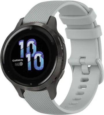 Produktbild von Strap-it Garmin Venu 2s Armband Silikon - 40mm - Grau