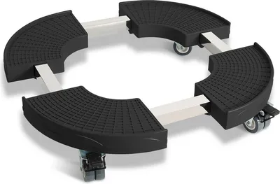Obrázek produktu pro Jopassy Plant Roller Flower Roller Pedestal Mobile Rolling Board Black