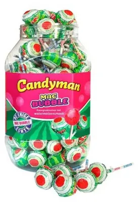 Immagine prodotto di Lecca-lecca Mac Bubble Watermelon (100 pezzi)