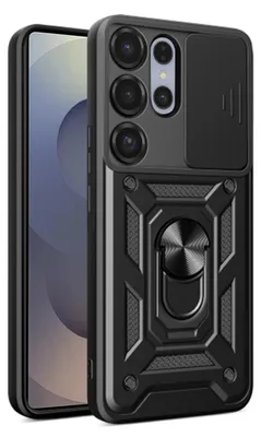 Produktbild von Camshield Hülle für Samsung Galaxy S25 Ultra – Robuster Schutz in Schwarz KP36562