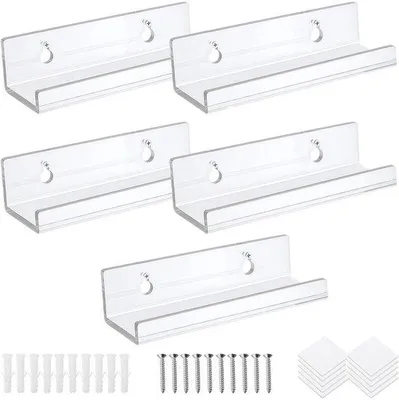 Productafbeelding van Acryl wandpanelen, set van 5 - Zwevend ontwerp - Minimalistisch - Eenvoudige montage