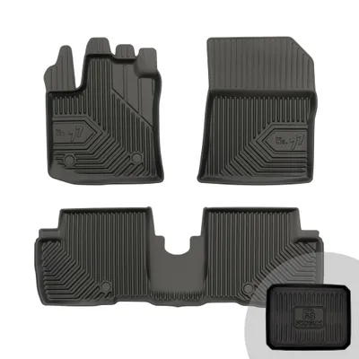 Produktbild von FROGUM No.77 Gummimatten Ganzjahresset von Auto Fußmatten Autofussmatten für Dacia Lodgy ab 2012