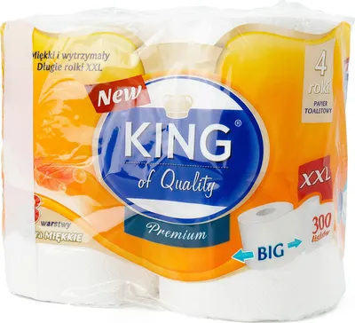 Obrázok produktu pre King Of Quality Toilettenpapier, 300 kusov a'4