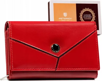 Produktbild von Peterson Portemonnaie aus Leder für Frauen Lonethorn rot One size