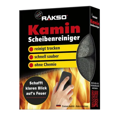 Produktbild von RAKSO Kaminscheibenreiniger Schwämme 1 x 2 Stück