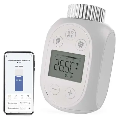 Image de EMOS GoSmart, tête thermostatique numérique P5631S, compatible ZigBee 3.0