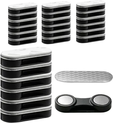 Imagen del producto de Cierres magnéticos para cortinas, autoadhesivos y reutilizables, para protección contra insectos, paquete de 4 unidades, para ventanas y puertas