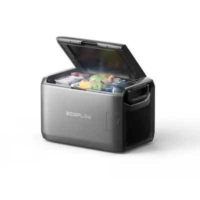 Produktbild von EF ECOFLOW Tragbare Kühl- und Gefrierbox 55L mit zwei Zonen, 39 Stunden netzunabhängige Kühlung, Stromversorgung über Auto-Solar/Netz für Outdoor