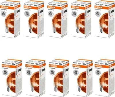 Produktbild von 1 Stück Osram 7511 24V P21W Kugel Lampe BA15s 21W