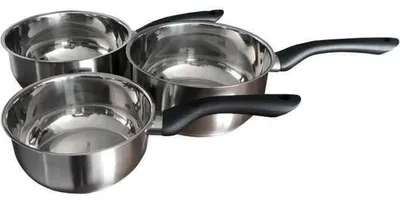 Kochtopf-Set 3-teilig 16/18/20 cm Edelstahl