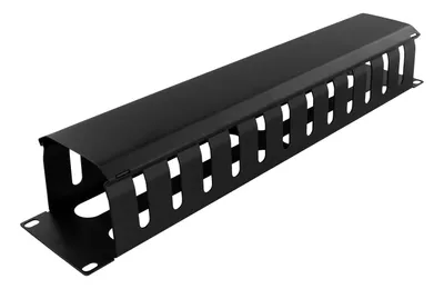Produktbild von Deltaco 19-26, Kabelmanagementtafel, Metall, Schwarz, 1 Stück(e), 280 g