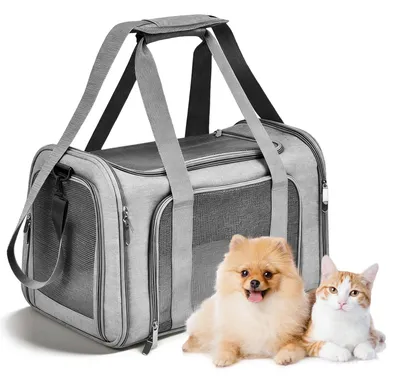 Transporttas für Katzen & Hunde, 45x30x30 cm, bis 8 kg, faltbar