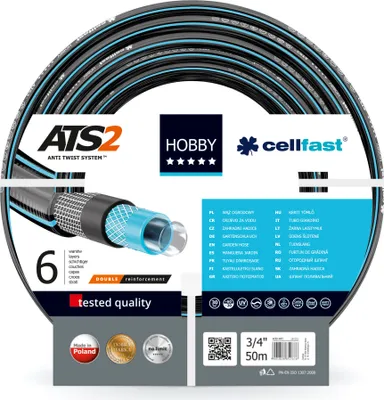 Obrázek produktu pro CELLFAST HOBBY ATS2, 50 m, Nad zemí, Černá, Modrá, 30 bar, -20 - 60 °C, 1 kusů