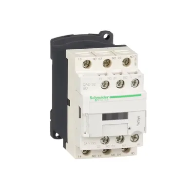 Image de Schneider Electric Contacteur auxiliaire Tesys D 3NO 2NC Bobine 24VDC Bornes à cage, CAD32BD
