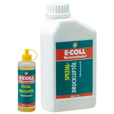 Zdjęcie produktu dla 20 butelek oleju do sprężonego powietrza E-COLL 1 litr (oraz oleje do pił łańcuchowych, oleje do klejów, oleje do sprężonego powietrza)