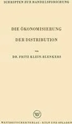 Produktbild von Die Ökonomisierung der Distribution