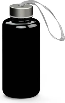 Produktbild von Trinkflasche "Pure" 1,0 l - Auslaufsichere Tritan Wasserflasche mit Edelstahl-Deckel für Kinder und Erwachsene - Schwarz