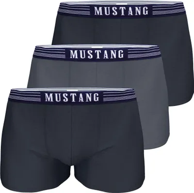 Produktbild von Mustang 3er Pack - Herren Boxershorts aus Baumwolle, Unterhosen für Männer, XL