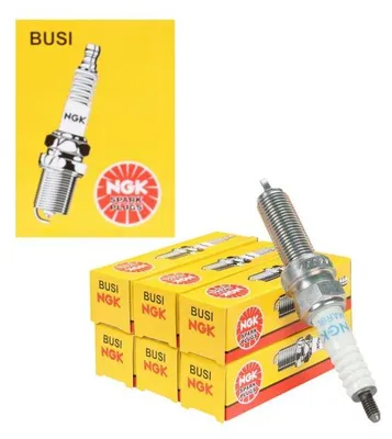 Image de Kit de bougies d'allumage LMAR8L-9 NGK 91131 (6 pièces) - compatible avec les motos et scooters