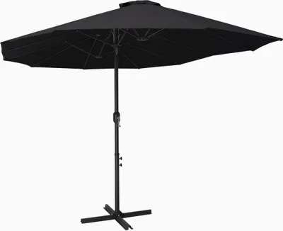 Produktbild von Sonnenschirm mit Aluminium-Mast 460x270 cm Schwarz