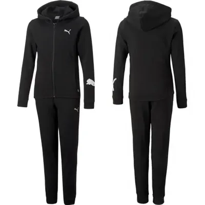 Produktbild von Puma dwuczęściowy dres dziecięcy sportowy czarny 670211 01 140