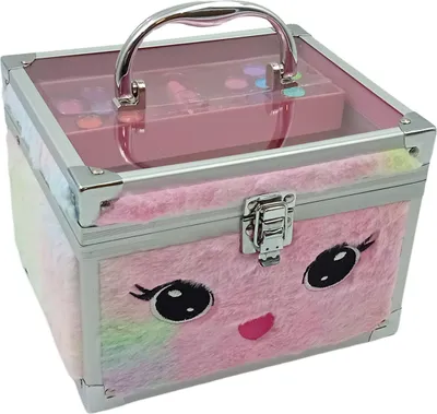 Image de Trousse de maquillage en peluche - Licorne/2