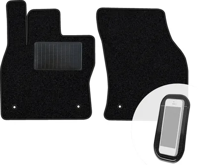Immagine prodotto di moto-MOLTICO tappetini anteriori auto velours tappetini auto nero set tappetini 2 pezzi adatto per Audi Q2 dal 2016
