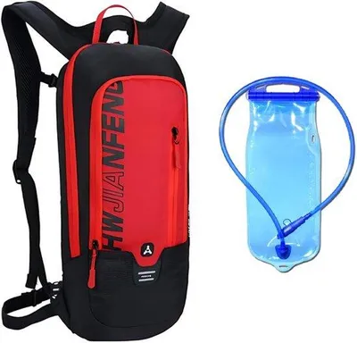Produktbild von CarryQuest® - Sportrucksack - 6L Trinksystem Wasserabweisend Rückenbelüftung Rot