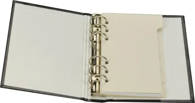 Produktbild von bind Archivordner A6 Papier weiß ca. 95 x 172 mm B2611-0
