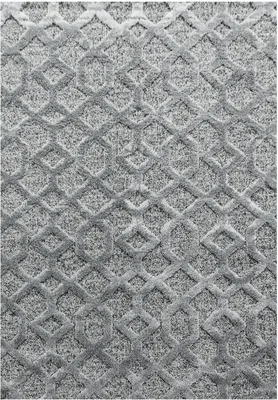 Produktbild von Hochflor Teppich Pepe rechteckig, Farbe: Grau, Größe:280x370 cm
