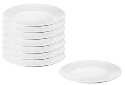 Produktbild von IKEA OFTAST Speiseteller weiß 25 cm 8er-Set