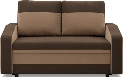 Produktbild von Klappsofa mit Schlaffunktion ORION, Sofa 2-Sitzer für Wohnzimmer Braun/Capuccino