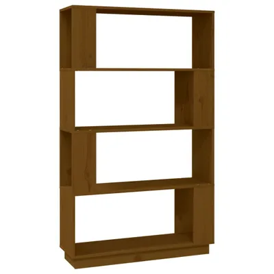 Image de vidaXL Bibliothèque/séparation de pièce brun miel 80x25x132 cm bois massif