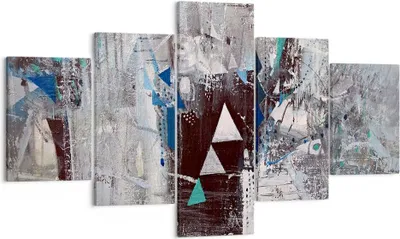 Produktbild von Bild auf Leinwand - Leinwandbild - Abstraktion modern - 125x70cm - Wand Bild - Wanddeko - Leinwanddruck - Bilder - Kunstdruck - Wanddekoration - Leinwand bilder - Wandkunst - EA125x70-4006