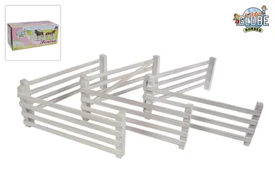 Immagine prodotto di Kids Globe Horses Houten Hekken 6 Stuks Wit
