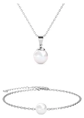 Productafbeelding van Full Moon Set van Armband en Ketting met Kristallen