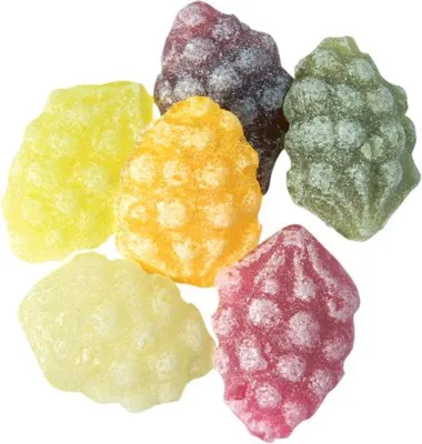 Produktbild Edel Weintrauben Bonbons bunte fruchtig Fruchtbonbons ungefüllt 150g