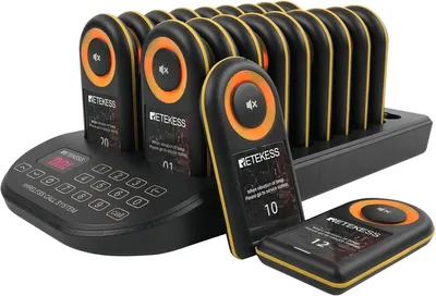 Immagine prodotto di Cercapersone per ristoranti Retekess TD169, piccolo cercapersone da cucina con 500M, 31 modalità di chiamata, batteria da 300 mAh, IP67, cercapersone per hotel, bar, caffè (20 cercapersone)