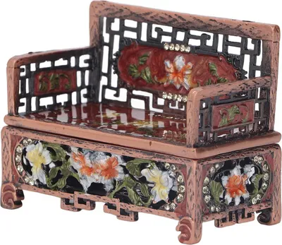 Obrázek produktu pro Vintage šperkovnice Antique Sofa tvar stolní šperkovnice pro náušnice náhrdelník prsten