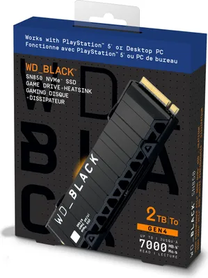 Produktbild von WD_BLACK™ SN850 NVMe™ SSD mit Kühlkörper 2 TB - Works with PlayStation™ 5*