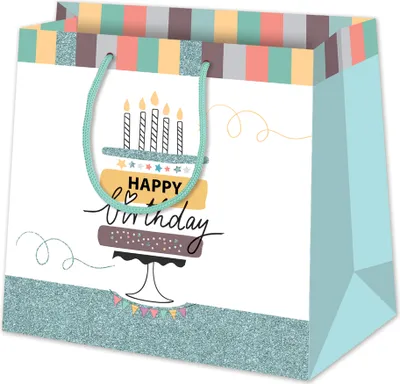 Produktbild von SUSY CARD Geschenktüte "Happy Eco B-day Cake"