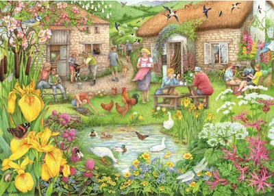 Produktbild von RAVENSBURGER Puzzle Farmář ská kavárna v údolí 1000 dílků