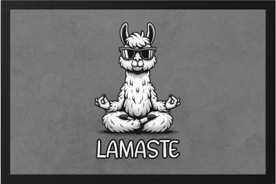 Produktbild von Lamaste Süßes Lama Fußmatte Yoga Meditation Lama-Fans Büro