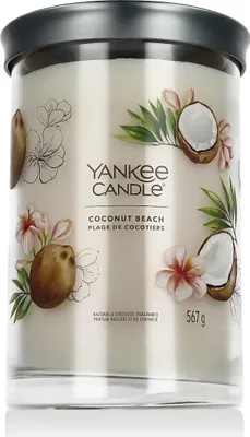 Produktbild von Yankee Candle Signature, Zylinder, Weiß, Kokosnuss, Ananas, Vanille, 100 h, 1 Stück(e)