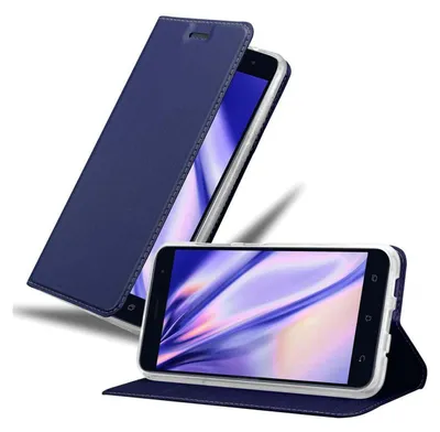 Obrázek produktu pro Cadorabo Pouzdro na mobilní telefon pro Asus ZenFone 3 (5,5") Ochranné pouzdro v modrém krytu s brožurou