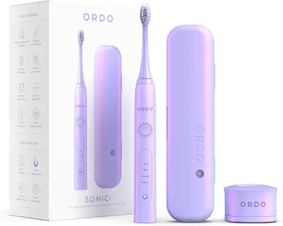 Imagen del producto de Cepillo de dientes eléctrico para adultos, con tecnología inteligente avanzada, 4 modos de limpieza, batería de carga rápida y cargador USB