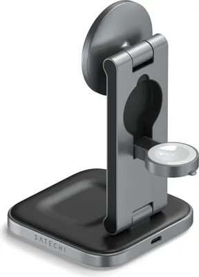 Productafbeelding van Satechi ST-Q31FM-EA, Interne, USB, Draadloos opladen, Grijs, Zwart